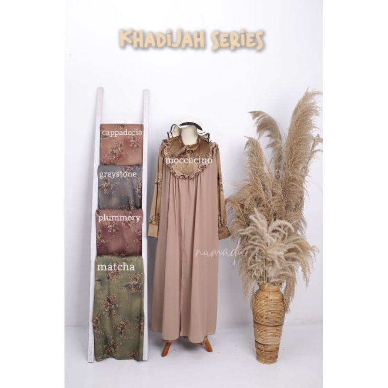 Khadijah dress Muslim dress Lebaran Kondangan Terbaru dress Armani Silk Motif