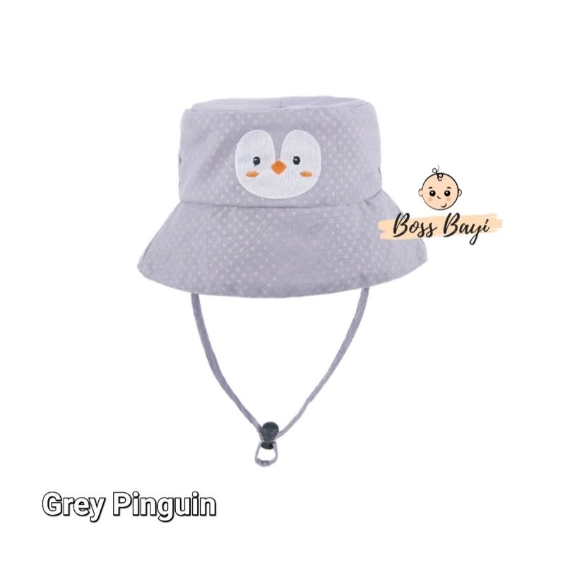 CLENCY Topi Bayi Anak / Bucket Hat Animal Bordir