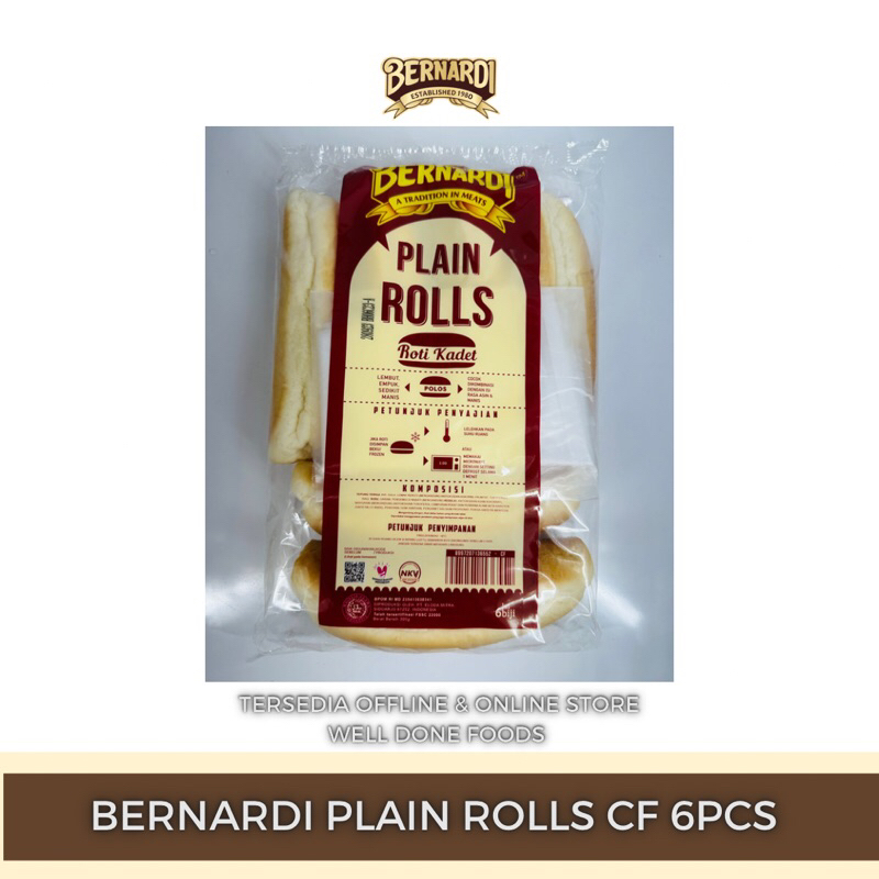 

Bernardi Plain Rolls CF 6pcs