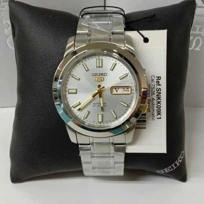 Jam Tangan Pria Seiko 5 SNKK09K1 Silver Automatic Original