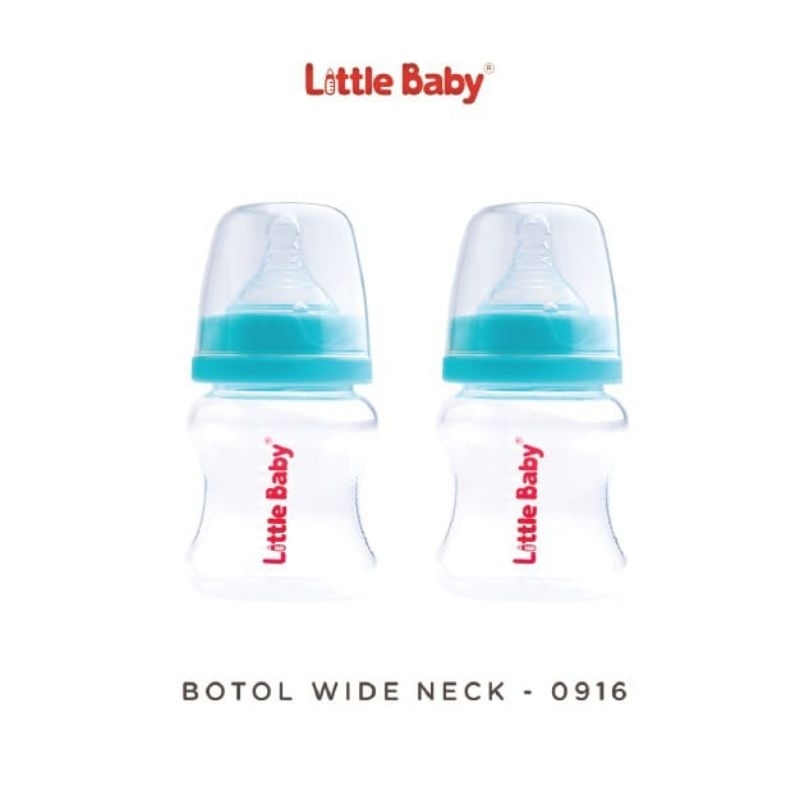 Little Baby botol susu wide neck 140ml isi 2