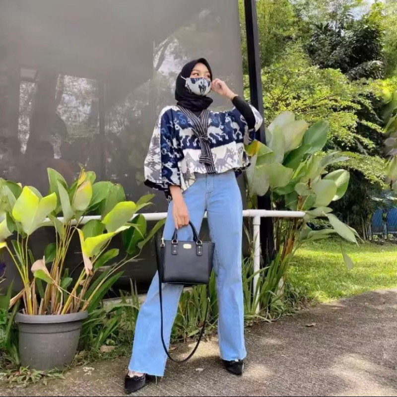 outer tenun wanita etnik sumba toraja terbaru