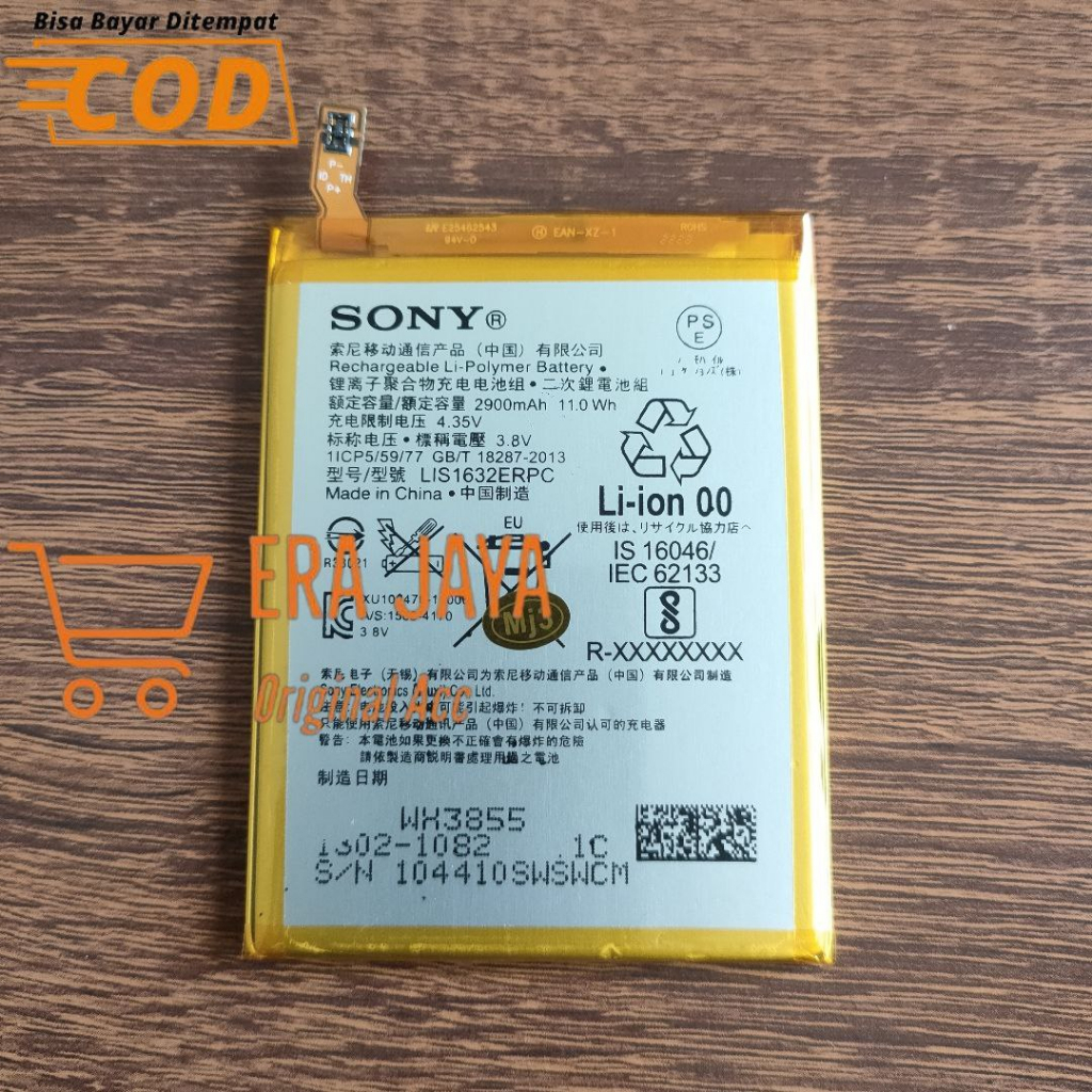 SONY XPERIA XZs - Baterai Batre Hp Sony Xperia XZs G8232 G8231 SOV35 602SO SO-03J 601SO Model LIS163