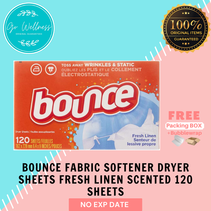 Bounce Dryer Sheets isi 120 Sheets Outdoor Fresh Detergent