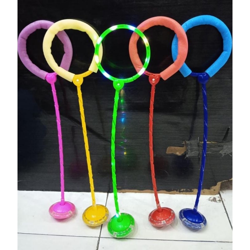 Mainan Anak Hulahoop Kaki Lampu Nyala Led Mainan Olahraga
