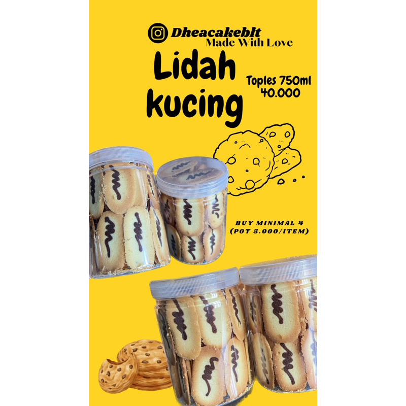 

Lidah Kucing Toples 800ml