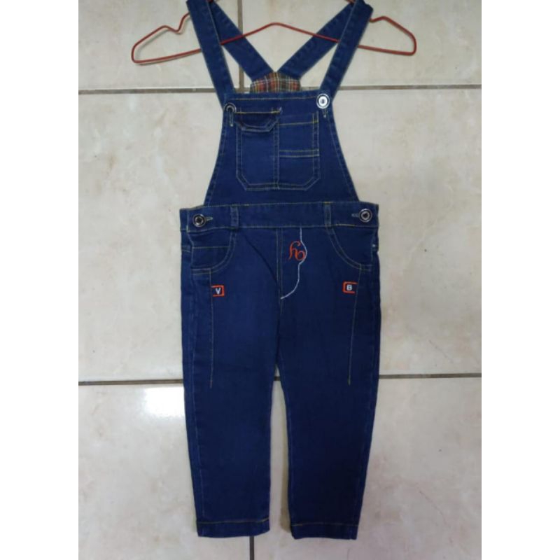 [1-6th] Overall Set Anak Laki Laki 1 2 3 4 5 6 tahun JOVIE Jumpsuit Jeans dan kemeja Baju Anak Korean Style Import / setelan overall jumpsuit kemeja anak cowok import premium