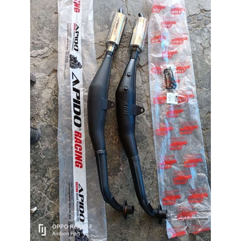 Knalpot APIDO FIZ R knalpot AHM FIZ R knalpot Yamaha FIZ R merek APIDO & AHM orisinil