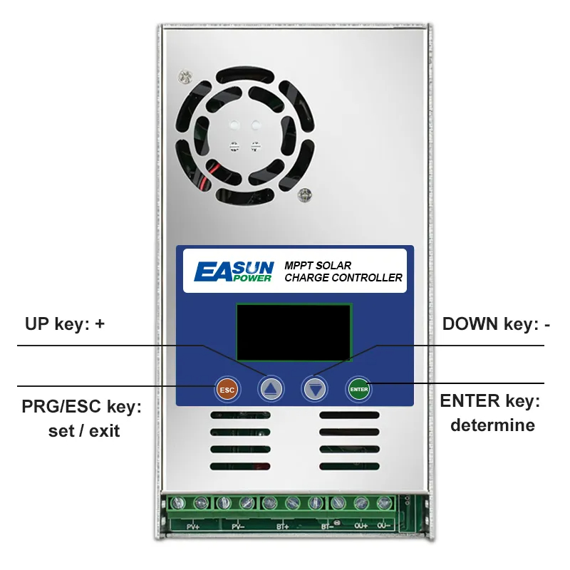 Solar Charge Controller MPPT Regulator 12V/24V/36V/48V 60A - MPPT-6048 - Silver