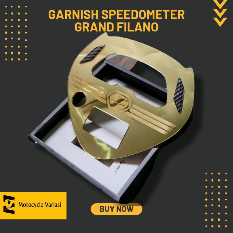 Garnis Cover Spidometer Grand Filano Bahan Kaca Akrilik