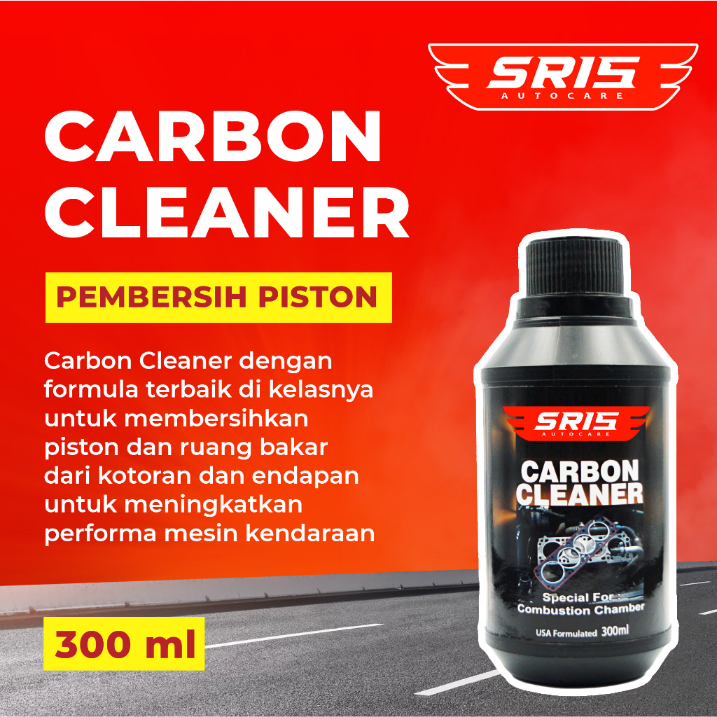 SR15 CARBON CLEANER 300ML Terbaik Pembersih Ruang Bakar Gurah Mesin Mobil Motor
