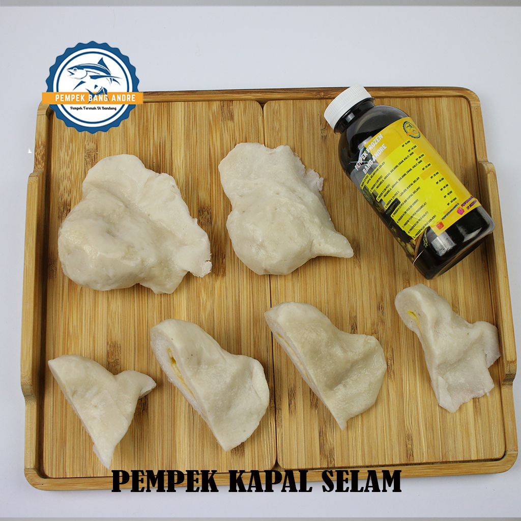 PEMPEK IKAN TENGGIRI FROZEN 1 - KHAS PALEMBANG ADA DI BANDUNG - ISI KAPAL SELAM DAN LENJER,  - FREE 
