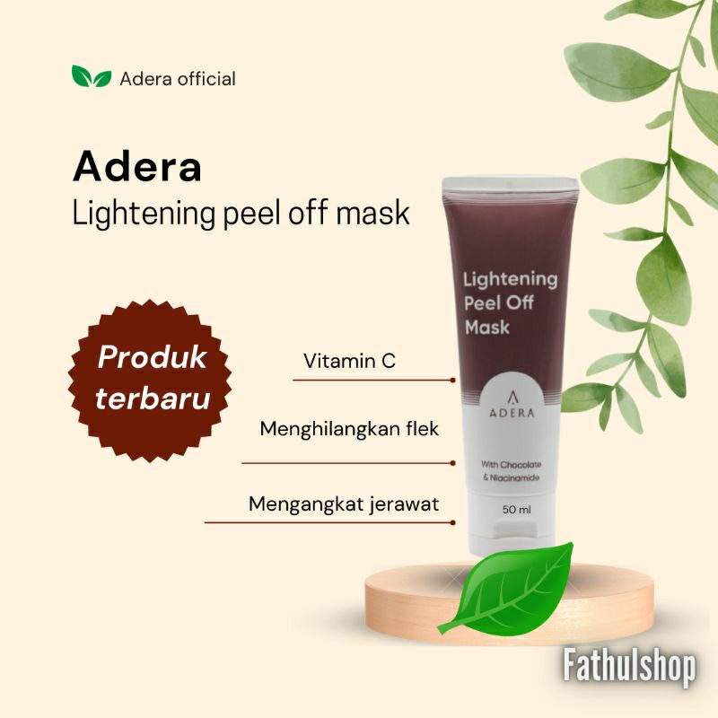 Masker Adera Lightening Peel Off Mask Original