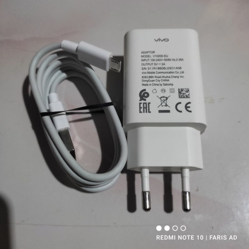 Charger Vivo Y20 Y12 Y15 Y12s Y15s Y12i  Original 100% Copotan