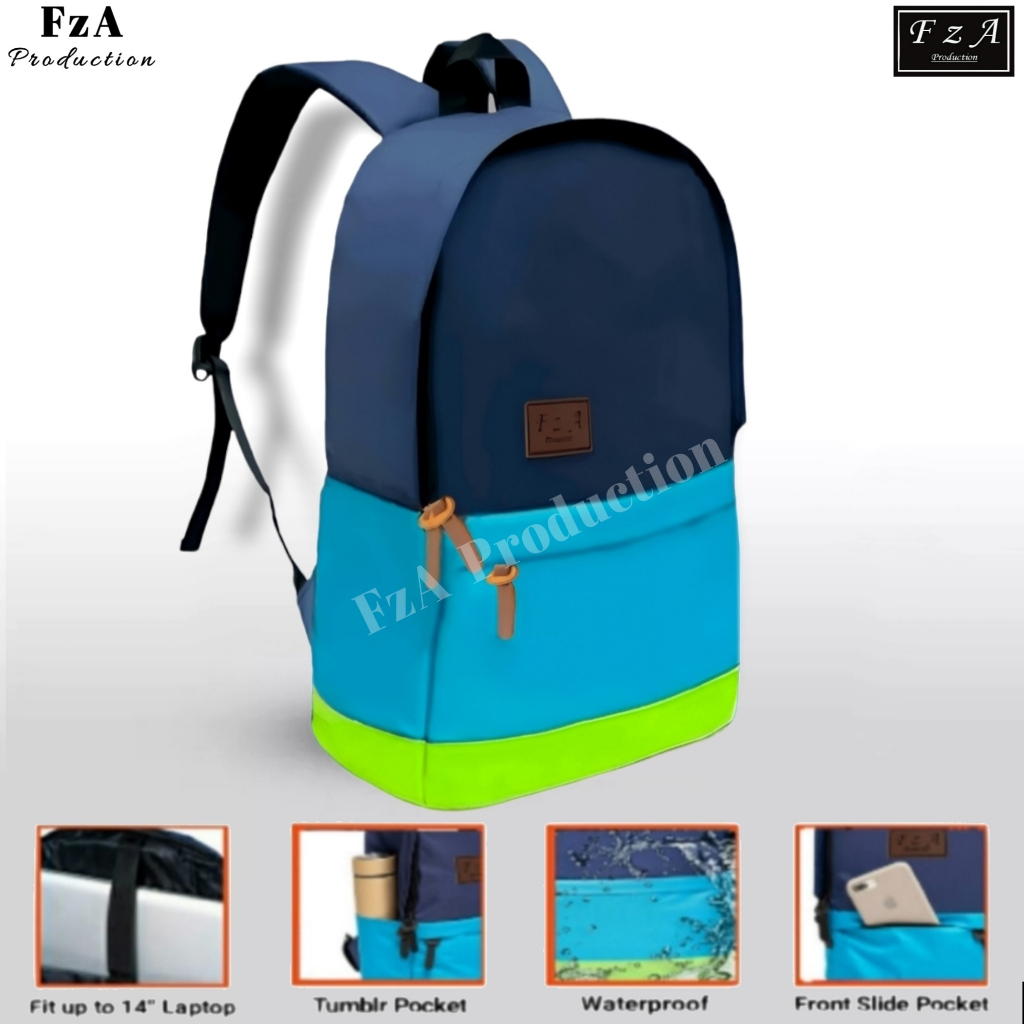 FzA Official - Tas Ransel Gendong Laptop Distro Sekolah Kuliah Pria Wanita Backpack Original Tas Punggung Laptop - NBSPT