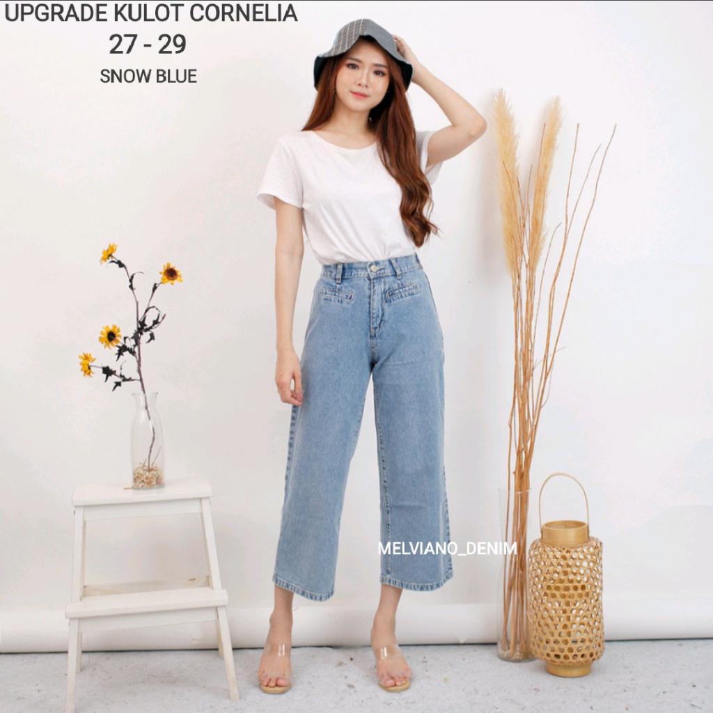 UPGRADE KULOT JEANS CORNELIA SNOW BLUE