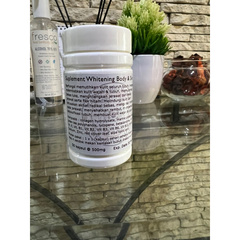 

Suplement whitening body and skin Nathan young