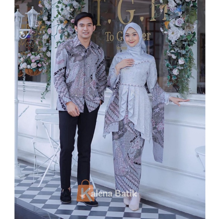 Kebaya Couple Modern Kebaya Wisuda Lamaran Baju Tunangan Batik Brukat Terbaru Baju Couple Pasangan Kondangan Terbaru 2022