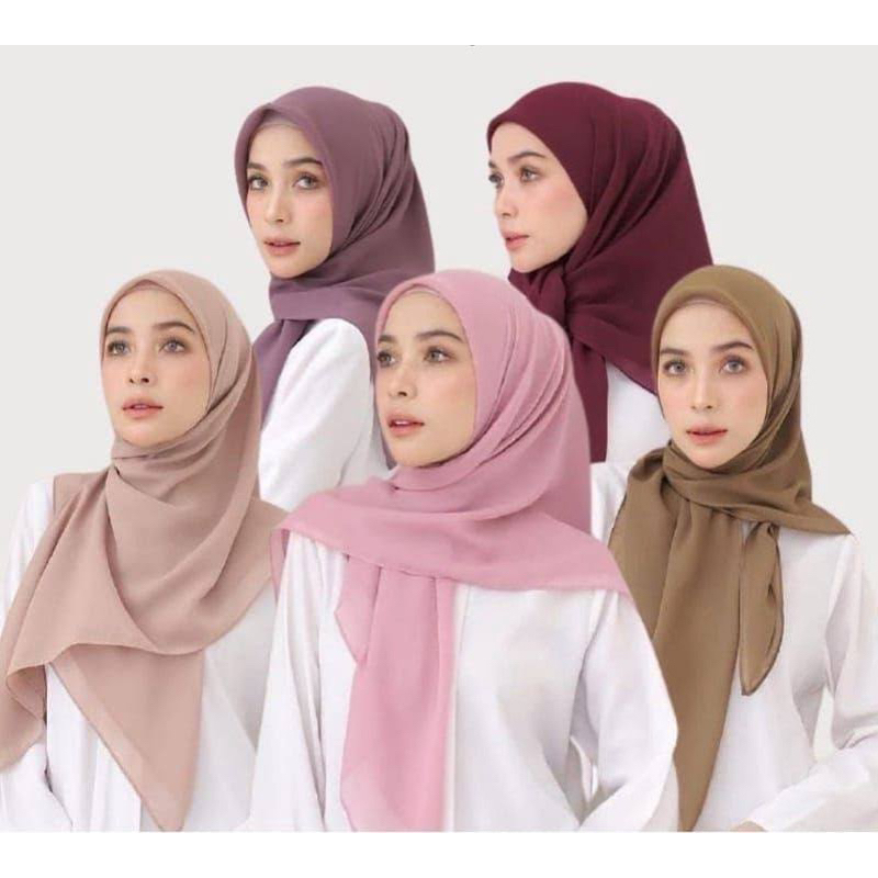 JILBAB KHUSUS KODIAN SEGIEMPAT POLOS BELLA SQUARE PAKET USAHA HEMAT