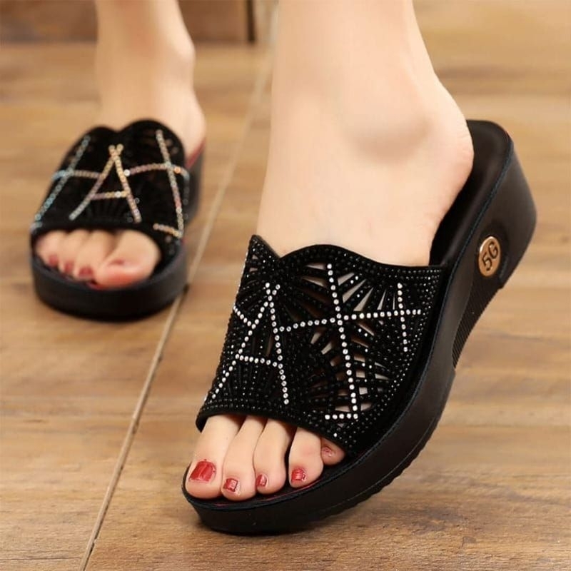 sandal wanita wedges / sandal wanita calbi