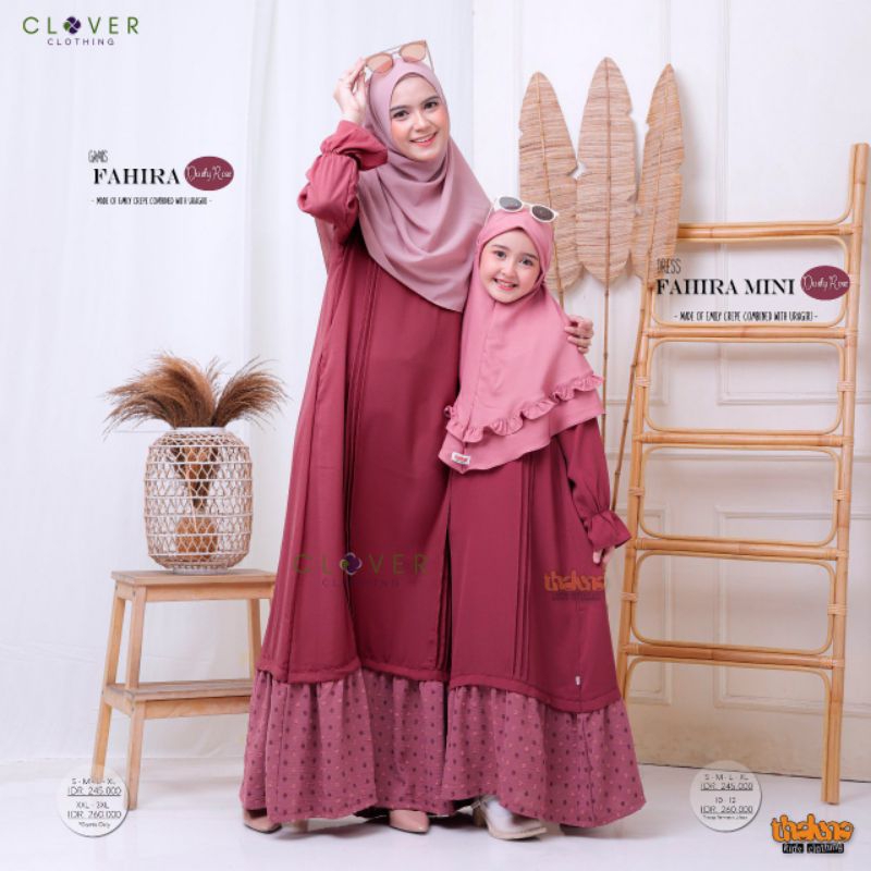 Gamis Couple Ibu dan Anak Perempuan Muslim FAHIRA DRESS