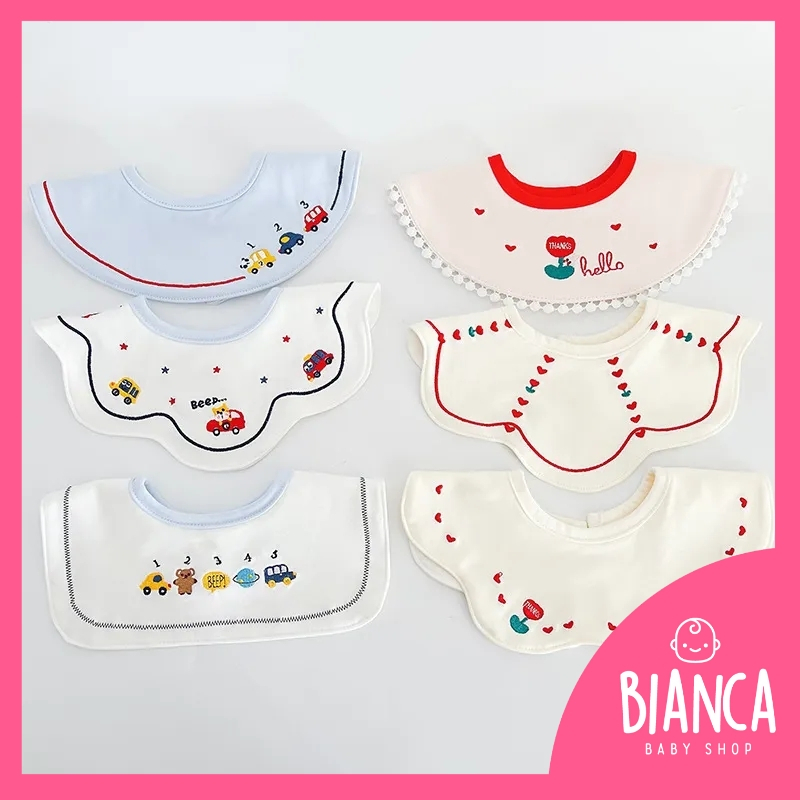 BIANCA - Bibs Tadah Air Liur Premium Anak 3 in 1 KING SERIES