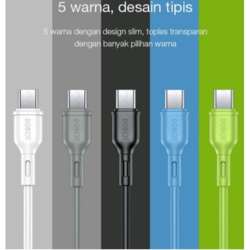 1PCS PROMO Kabel Data Micro USB Robot DAN RBC100S TYPE C