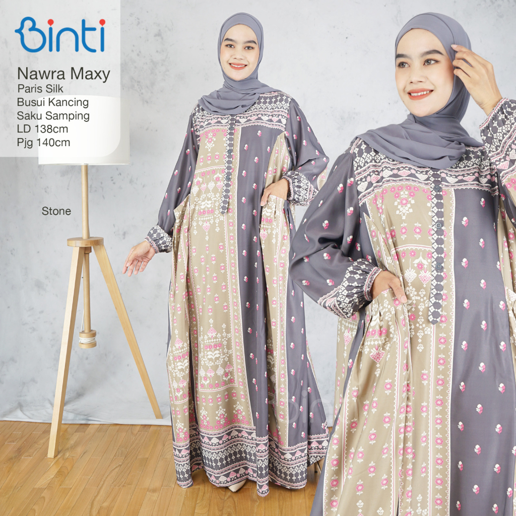 Nawra Baju Gamis Syari Busui Jumbo Murah Terbaru Ld 140 Big Size