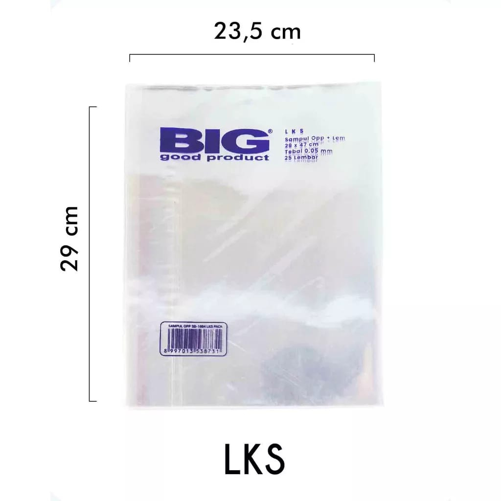 

SAMPUL OPP LEM (0.5) SB - 1004 LKS Merk BIG