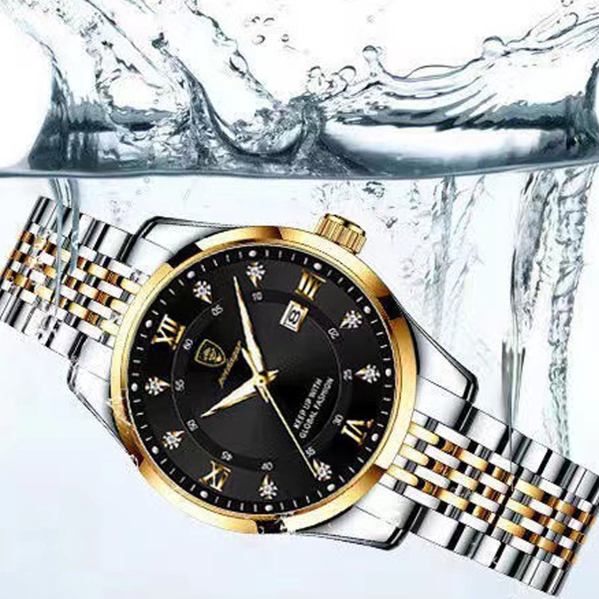 [BEST SELLER] Jam Tangan Pria Asli Tahan Air Premium Original Vavavoom Diamond New Model Kasual Bisnis Terbaru Milliter Cros Border Dual Kalender Date Stainless Steel Band Watch Waterproof Luminious Bercahaya Aksesoris Arloji Pria Watches Men -JR-02