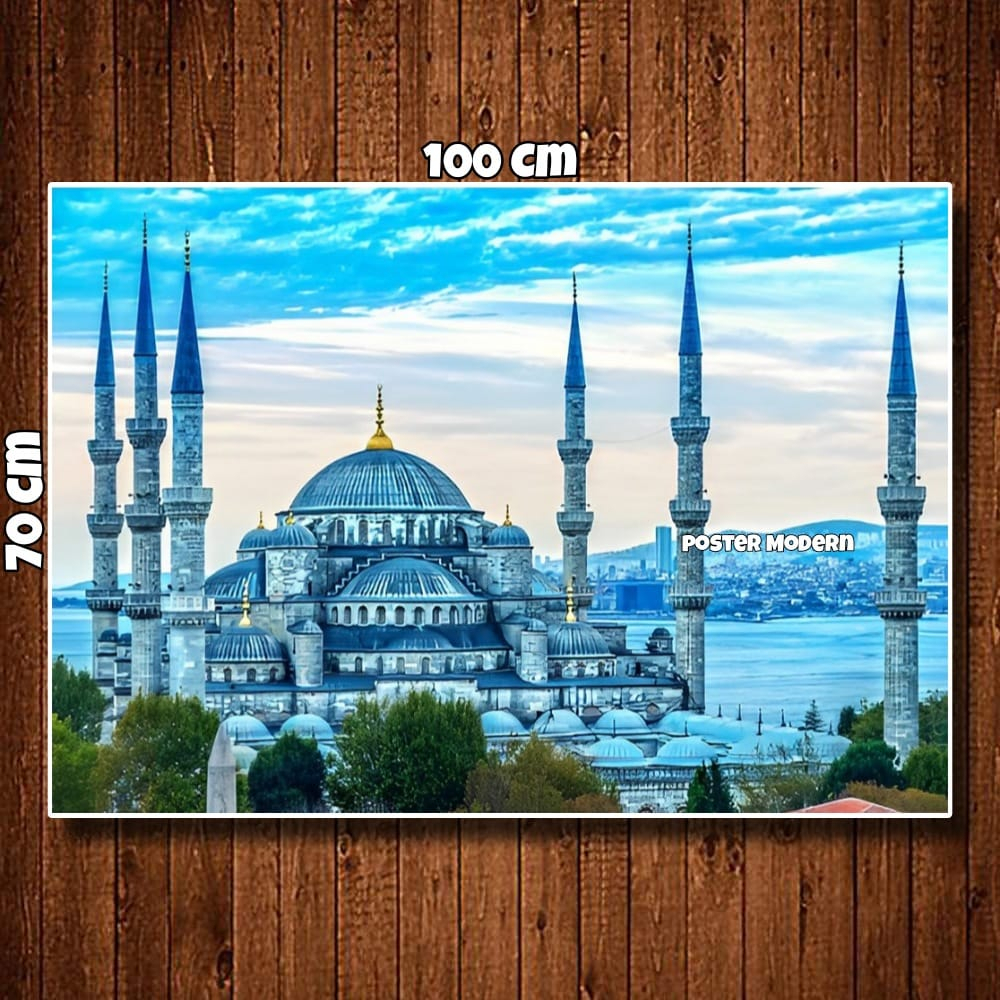 HIASAN DINDING POSTER GAMBAR AYA SOFYA MOSQUE TURKI (HAGIA SOPHIA) CODE15 UKURAN BIG JUMBO / HIASAN 