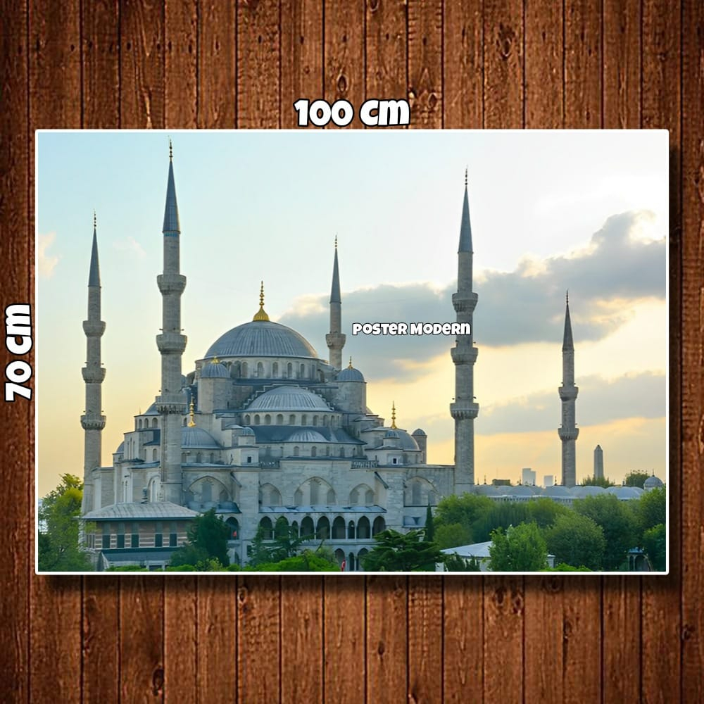 HIASAN DINDING POSTER GAMBAR AYA SOFYA MOSQUE TURKI (HAGIA SOPHIA) CODE18 UKURAN BIG JUMBO / HIASAN 