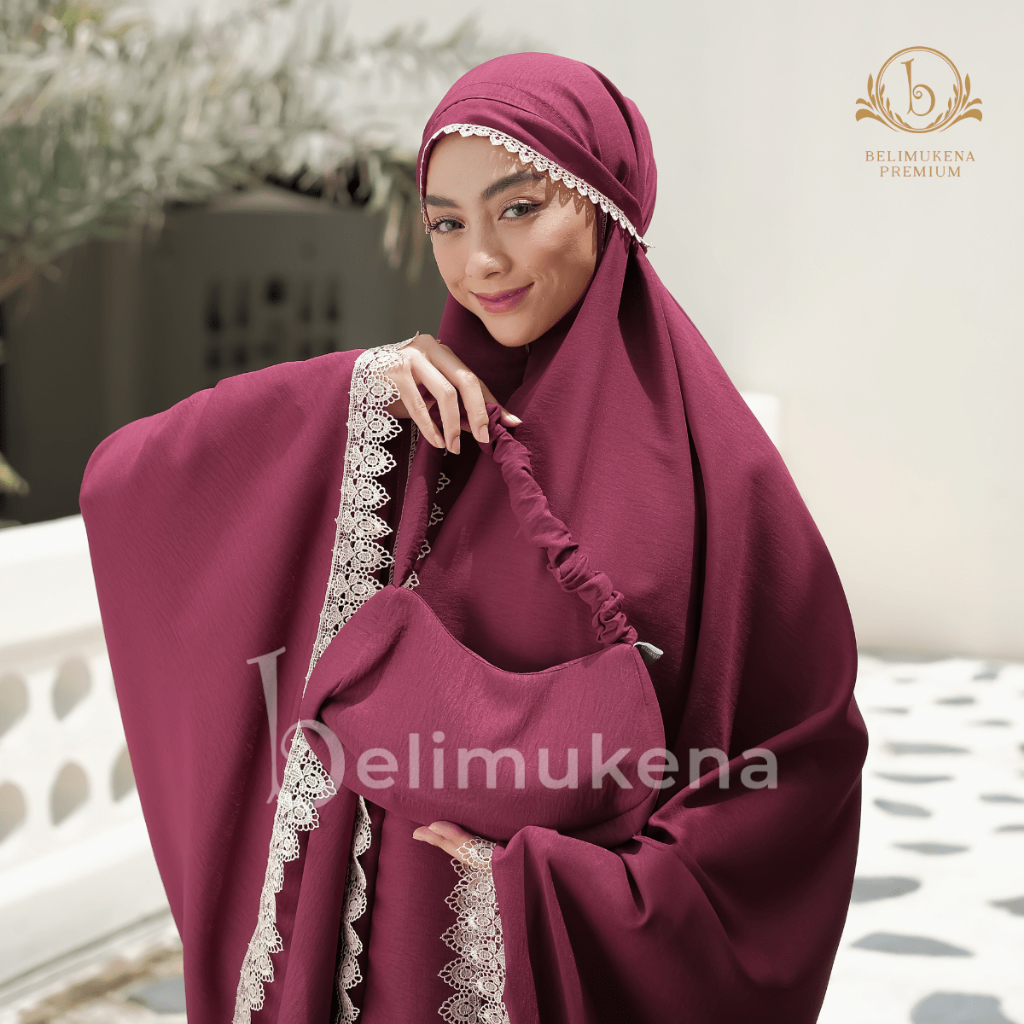 Mukena Dewasa Airflow Crinkle 3in1 Lace Kejora