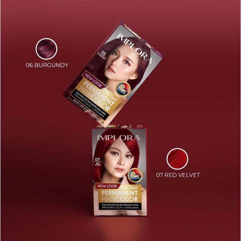 IMPLORA New Permanent Hair Color Semir Rambut BPOM - Pewarna Rambut