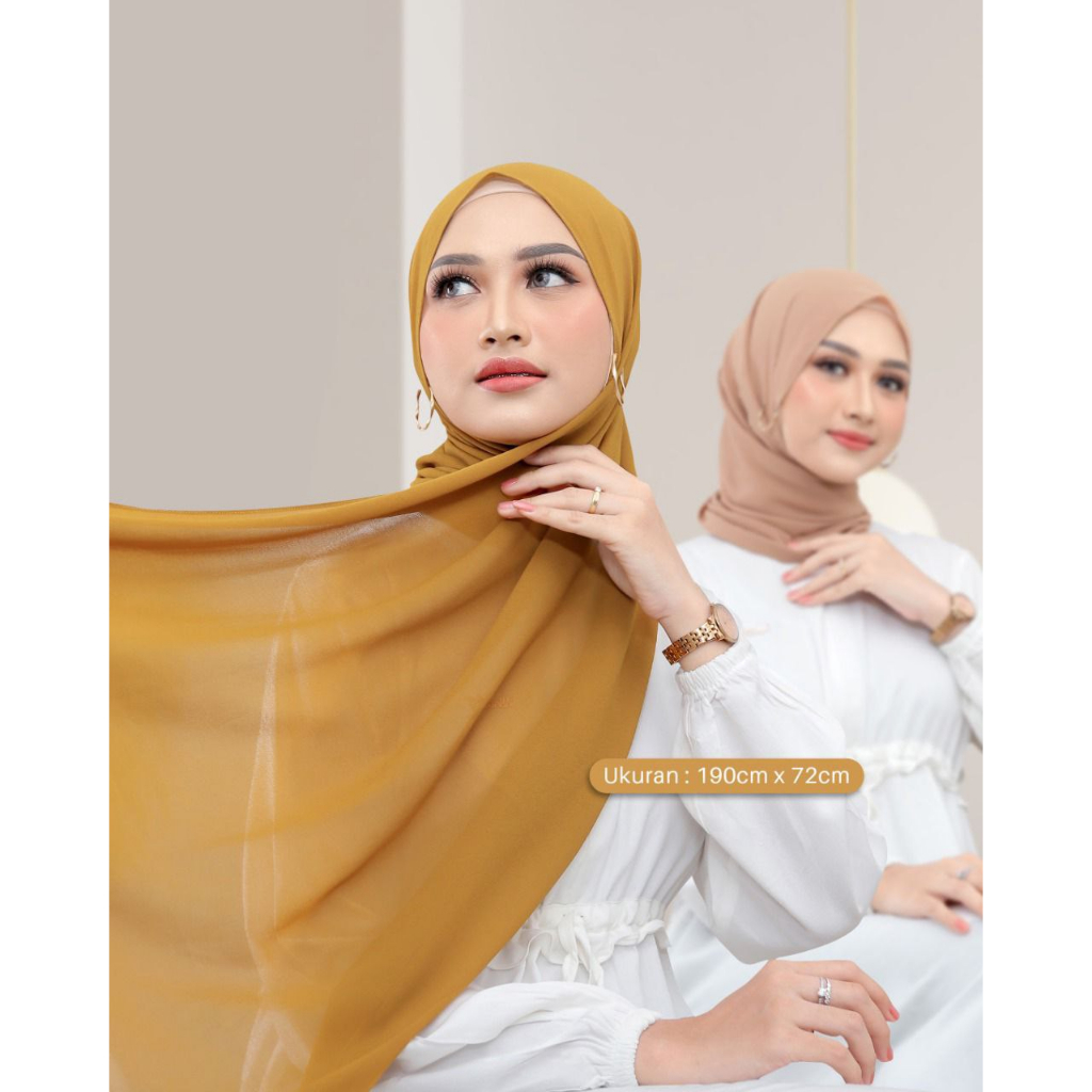 Jilbab Yessana Ori Pashmina Nazmee Ceruty Ultimate Bahan Ringan Elastis Lembut Ejamas Hijab Store