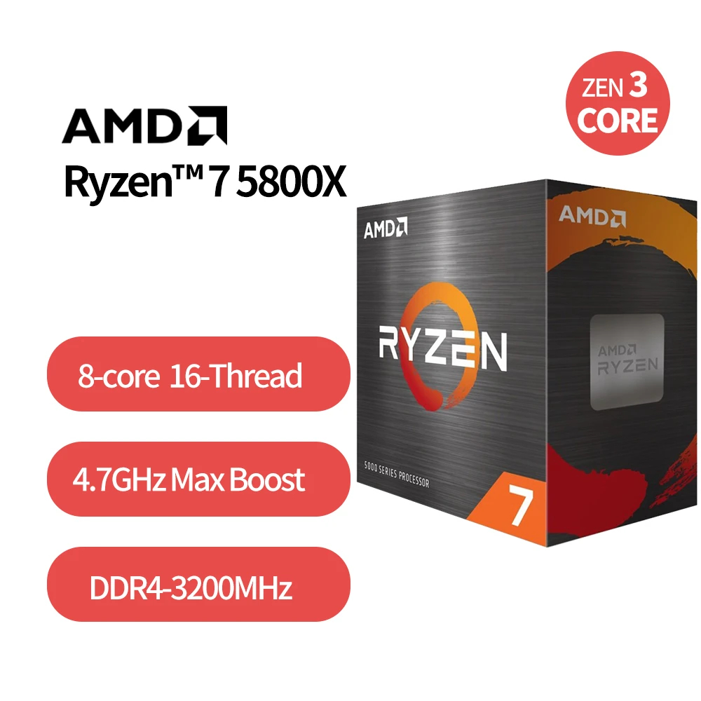 Processor AMD AM4 Ryzen 7 5800X