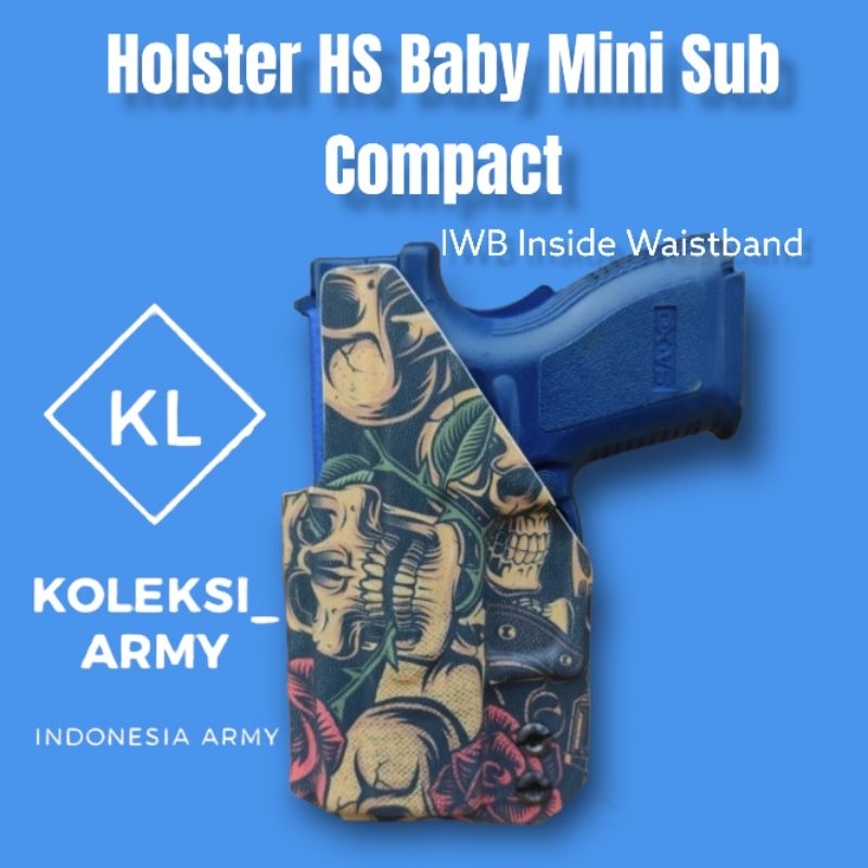 Kydex Holster HS Mini Baby Hoster HS9 Sub Compact HS Pendek Punisher