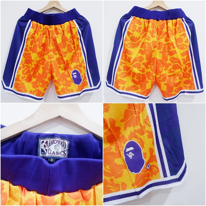 CELANA IMPORT BAPE x LAKERS KUNING