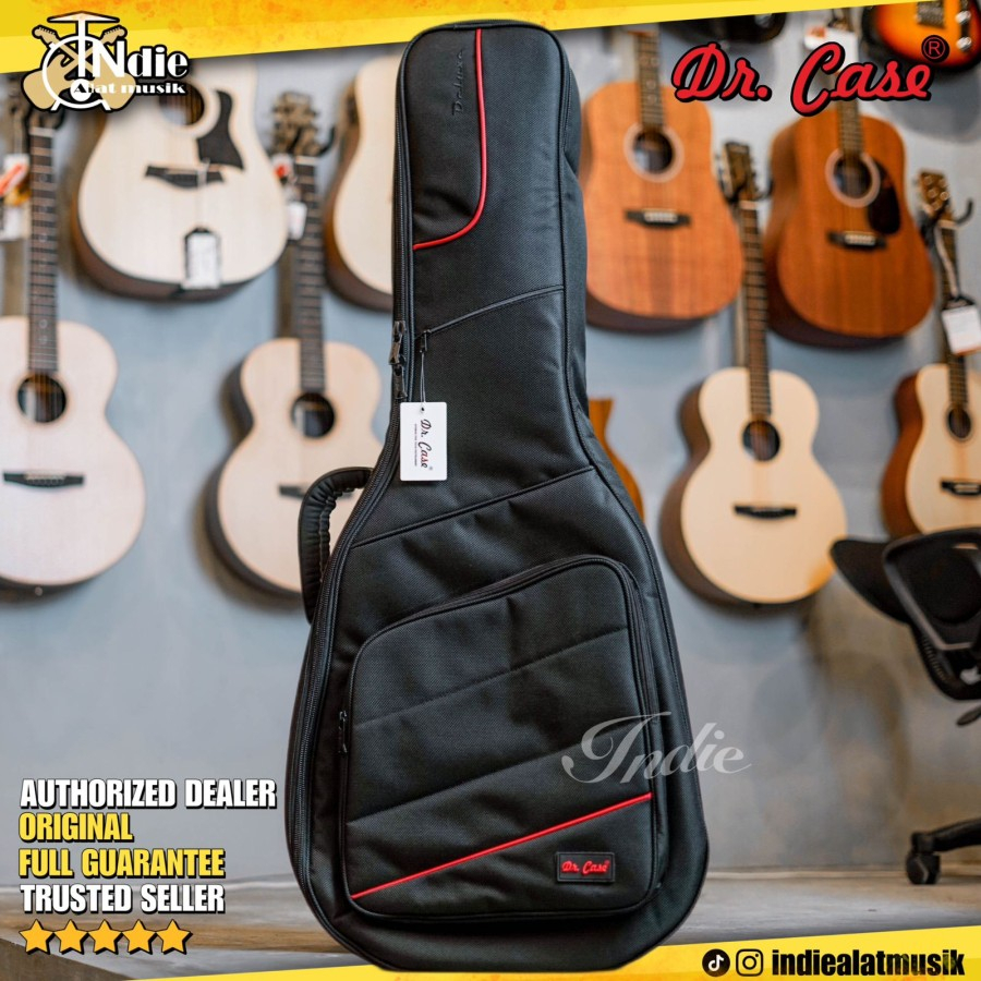 SOFTCASE GIGBAG DR.CASE DR CASE GITAR AKUSTIK DELUXE - BLACK