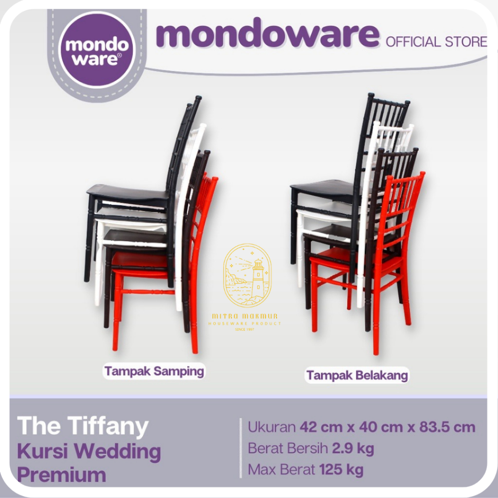 SALE!! MONDOWARE KURSI WEDDING PESTA PREMIUM TIFFANY CHAIR R191 KURSI KOKOH