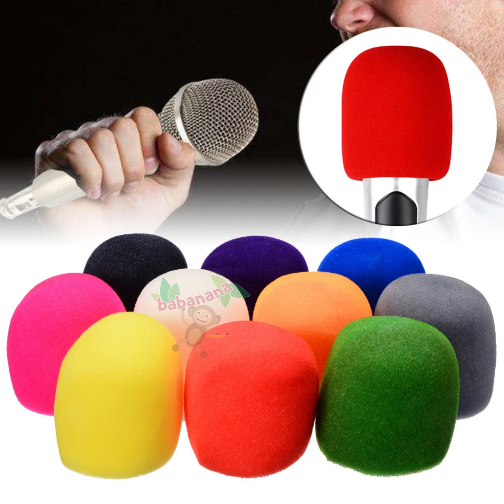 Busa Spons Pelindung Kepala Mic Cover Spon Tutup Microphone Sponge