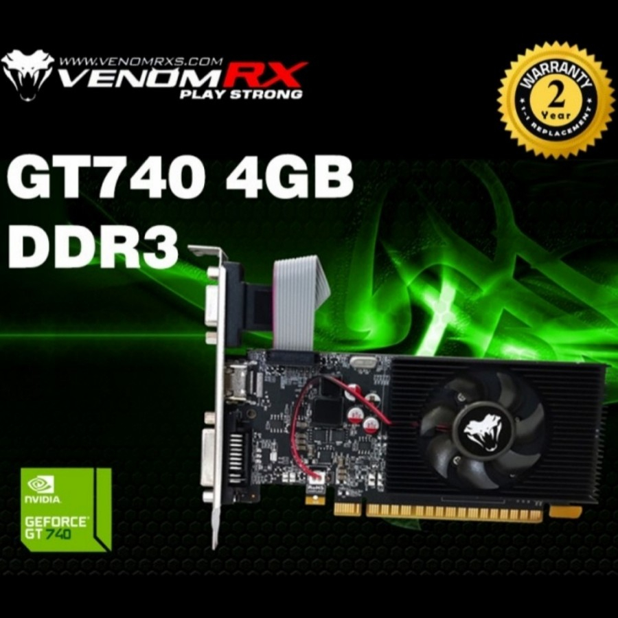 VENOMRX Gaming Geforce GT 740 GT740 4GB DDR3 128BIT