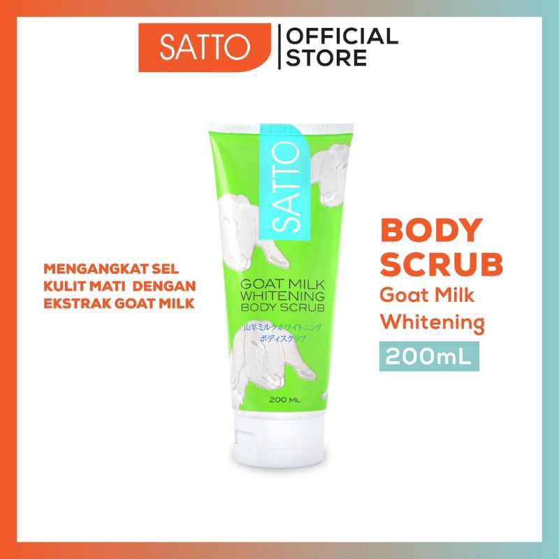 SATTO Body Scrub Goat Milk Whitening