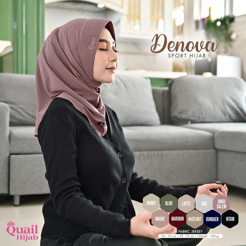 Alfath - Denova Sport Hijab by Quail✔️