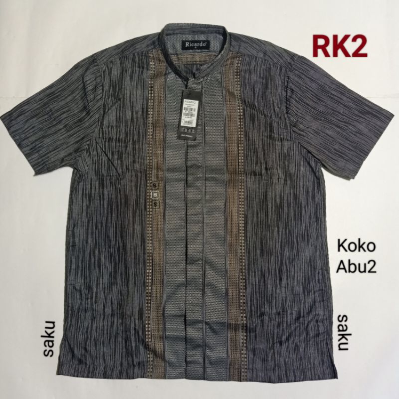 Baju Koko Pria Lengan Pendek Merek Ricardo Original