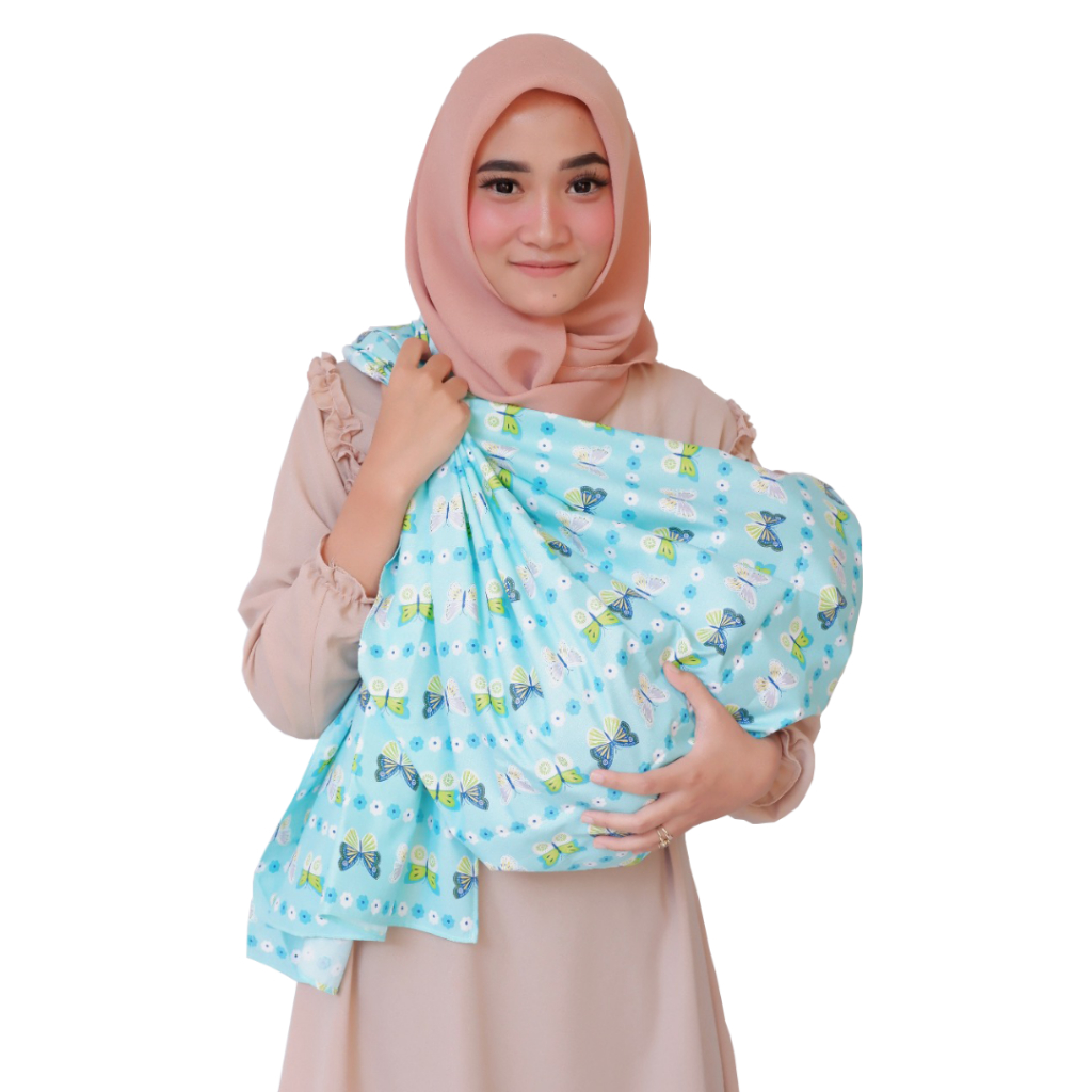 Gendongan Bayi Modern Model Cukin Jarik / Jarit Samping Lebar dan Panjang Motif Karakter Katun Halus Ndollolo