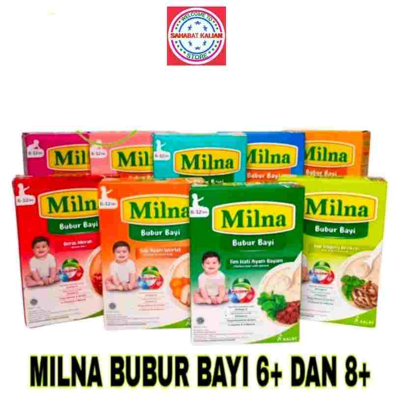 MILNA BUBUR BAYI 6+ DAN 8+ 120GR PER 1 BOX