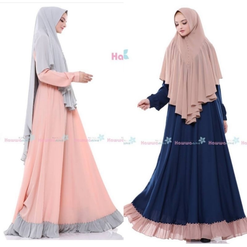set gamis cantik Ahza set