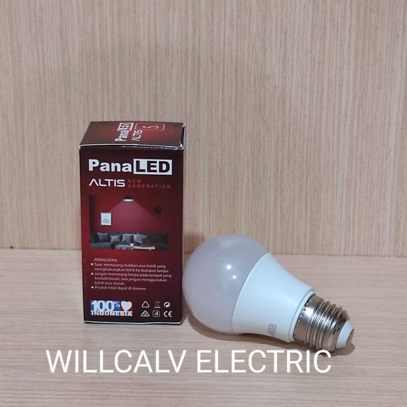 Paket 5 pc Lampu led bulb PANALED ALTIS 5W cahaya putih E27 6500K