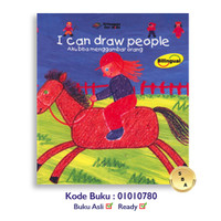 HC Bilingual Book I Can Draw People Erlangga for kids